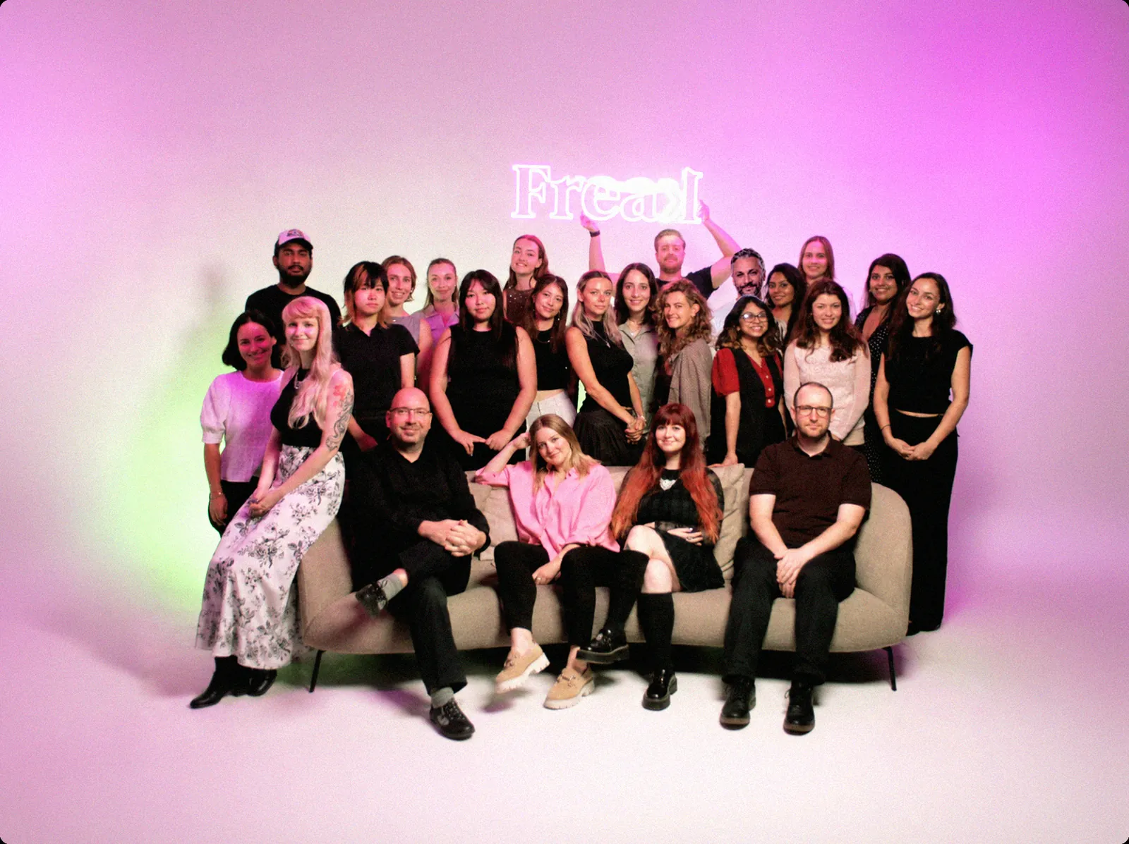 The Freak team in the studio